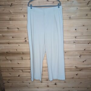 GapFit Runaround High Rise 4-Way Stretch Wide Leg Pants XL Beige NWT